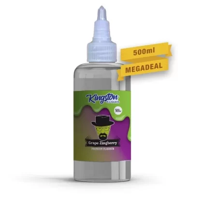 KINGSTON GRAPE ZINGBERRY 500ML SHORTFILL E-LIQUID