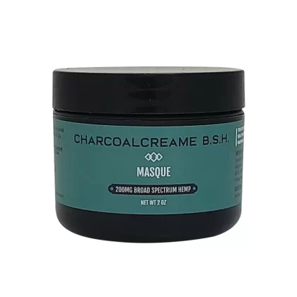 Leaf Life Charcoal Creame Masque - size#2oz w/100mg CBD>4oz w/200mg CBD