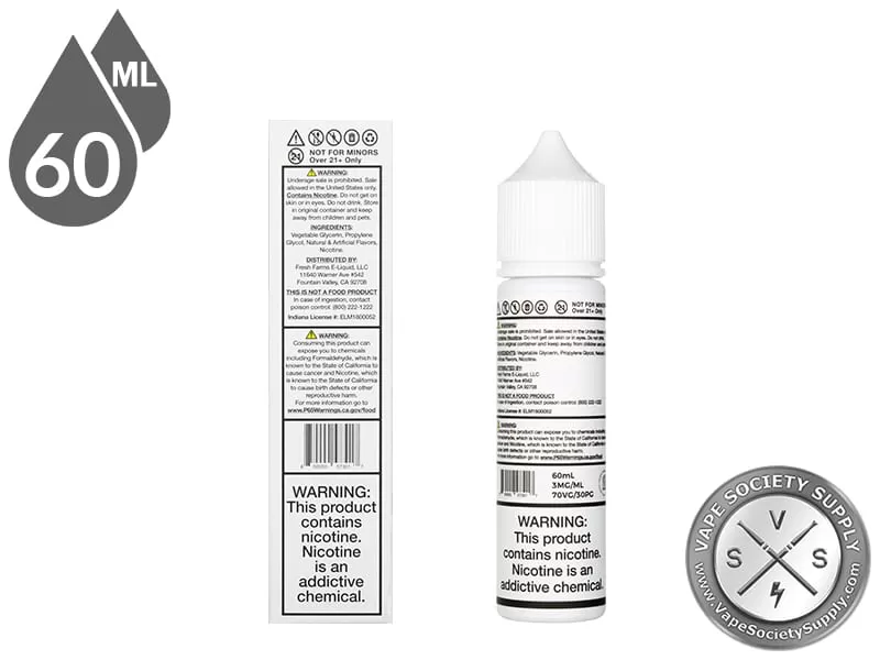 Strawberry Farm Cake By Fresh Farms E-Liquid 60ml - Image 3