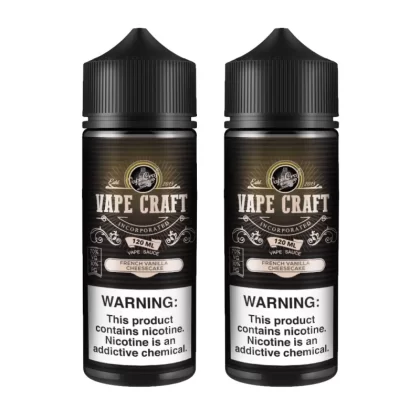 Vape Craft French Vanilla Cheesecake 2 Bottle Bundle - 240mL (2x120mL); Vape Product, Vape Product