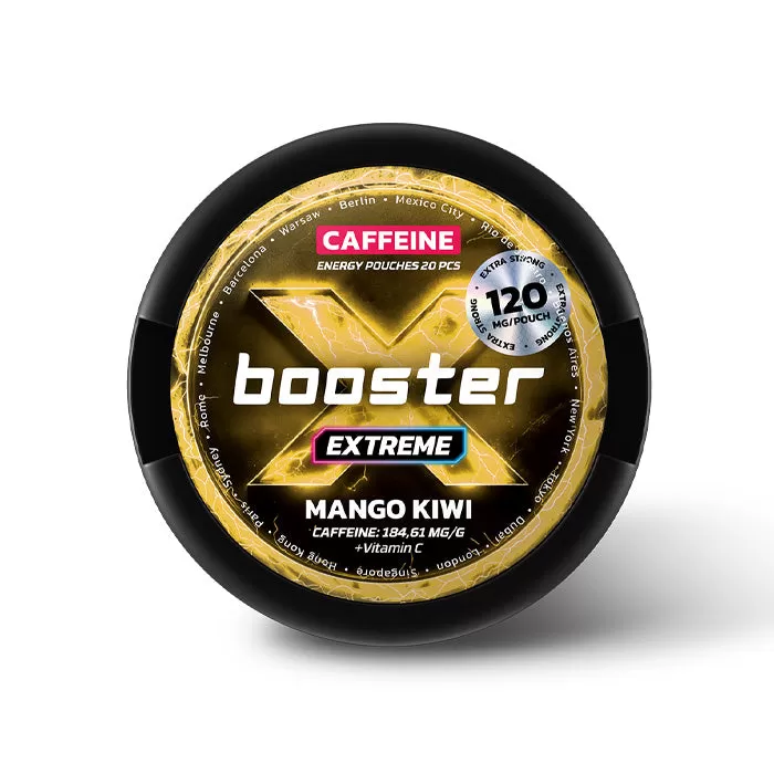 Mango Kiwi X-Booster Caffeine Energy Pouches