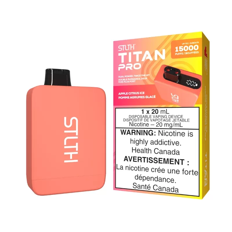 STLTH Titan Pro (15K) Apple Citrus Ice Disposable Vape