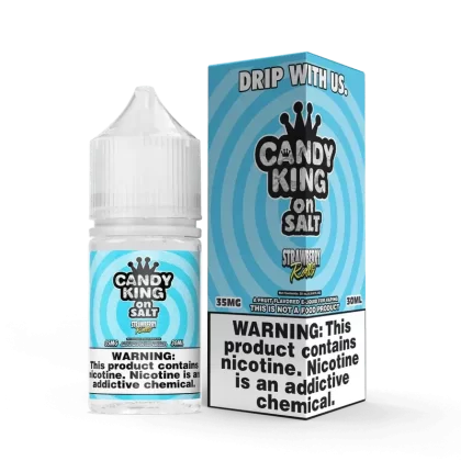 Candy King Strawberry Rolls Salts 30ml - Vape Product, Vape Product (709E08)