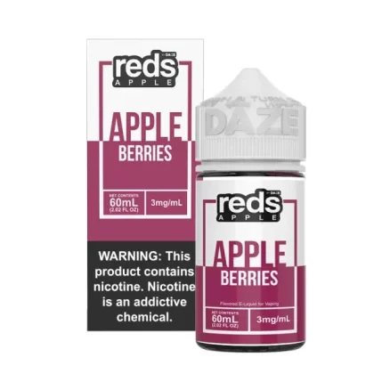 Reds Apple Free Base Nicotine – Apple Berries | 60mL