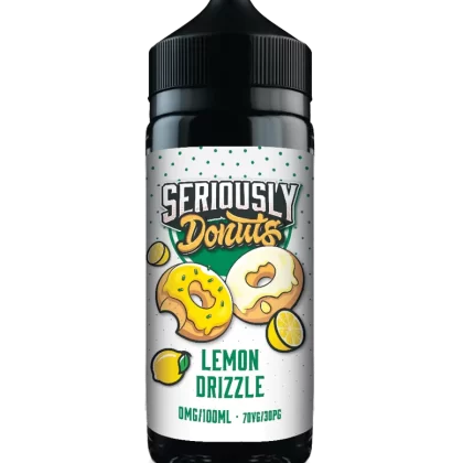 Lemon Drizzle (Donuts) Seriously E Liquid 100ml – 70VG - Vapestorm Co