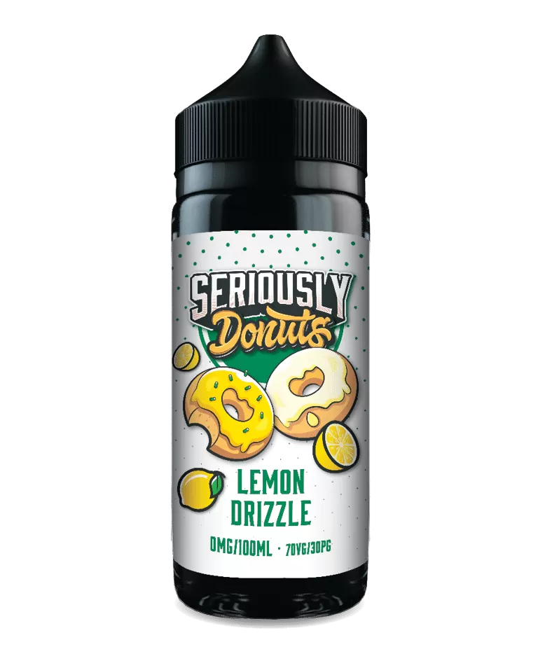 Lemon Drizzle (Donuts) Seriously E Liquid 100ml – 70VG - Vapestorm Co