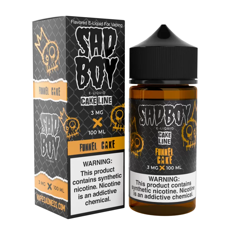 SADBOY E-Liquid - Funnel Cake 100ML - Cake Line Series - 3MG