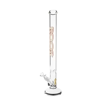 RooR® | Classic Straight Water Pipe | 22″ – 19mm – White/Red
