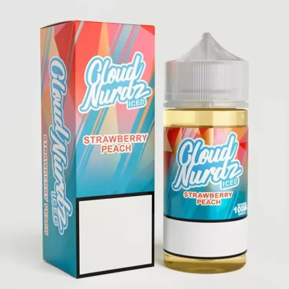 ICED Strawberry Peach – Cloud Nurdz – 100mL Made in USA Vape - Vape Product; Vape Product, Vape Product