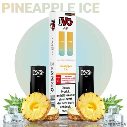 IVG AIR Pods – Pineapple Ice (2er Pack) - IVG / 20mg/ml / 2ml / Nein