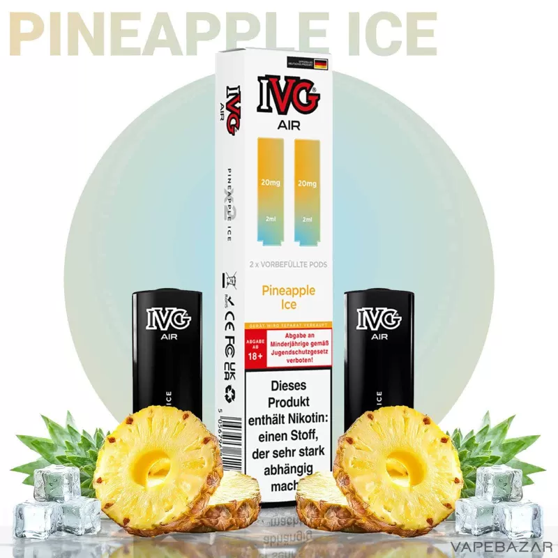 IVG AIR Pods – Pineapple Ice (2er Pack) - IVG / 20mg/ml / 2ml / Nein