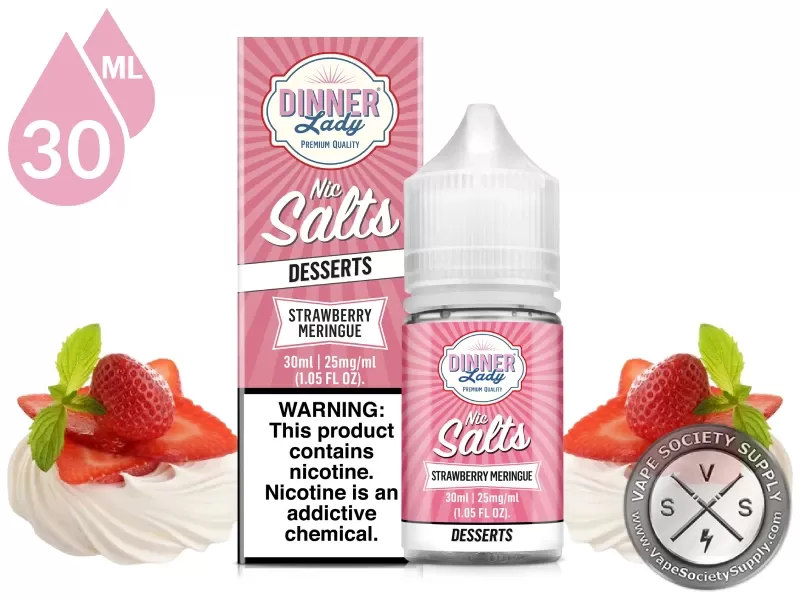 Strawberry Meringue DINNER LADY SALT 30ml