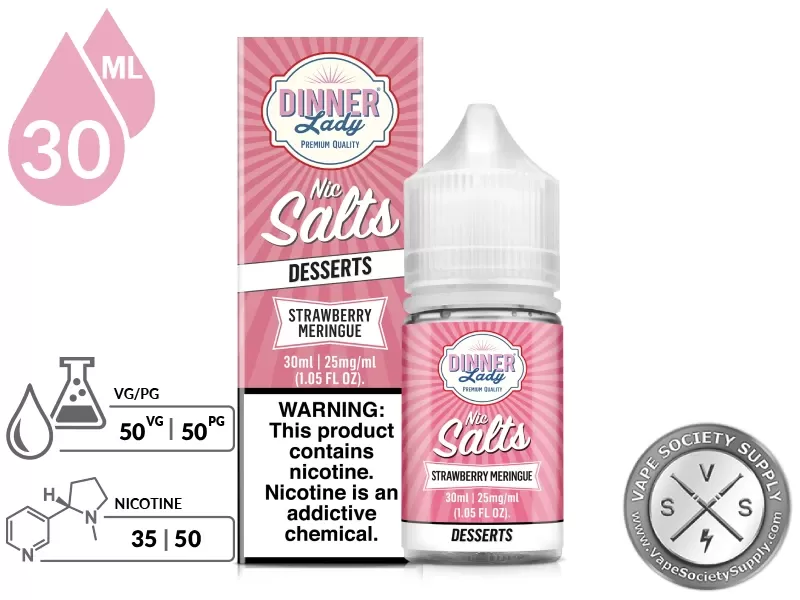 Strawberry Meringue DINNER LADY SALT 30ml - Image 2