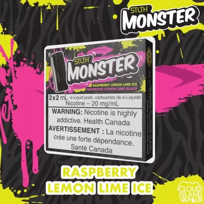STLTH Monster Pod Pack – Raspberry Lemon Lime Ice