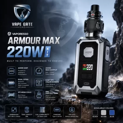 Vaporesso Armour Max 220W Starter Kit - Black