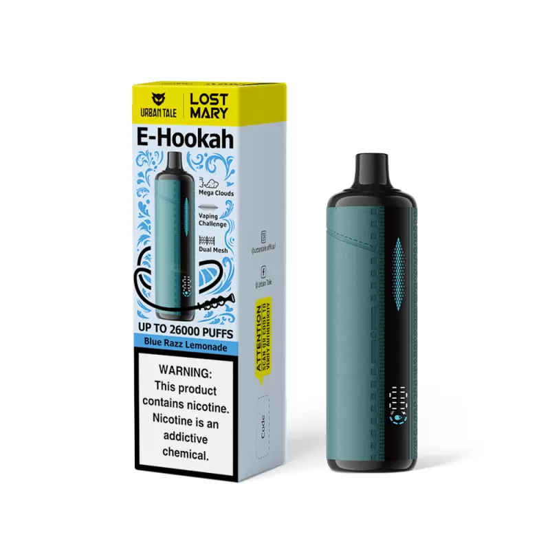 Urban Tale x Lost Mary E-Hookah Disposable Device - 26000 Puffs - Mint Freeze - Image 3