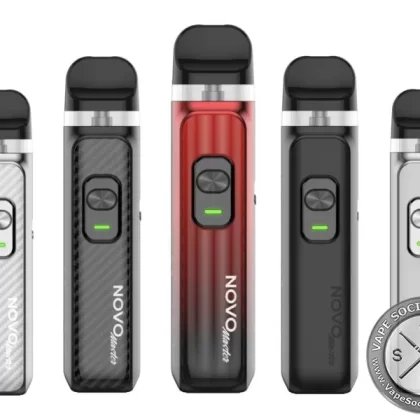 SMOK NOVO MASTER 30W Pod System - Black Carbon Fiber (Regular Edition), Black Gun Metal (Leather Edition)