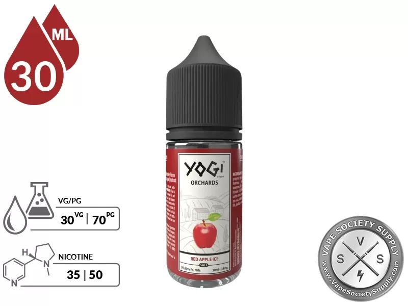 Red Apple Ice by YOGI Orchards Salt 30ml - Vape Product, Vape Product - Image 2