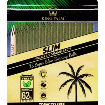 King Palm Slim Natural Pre-Rolled Cones (25-Pack)