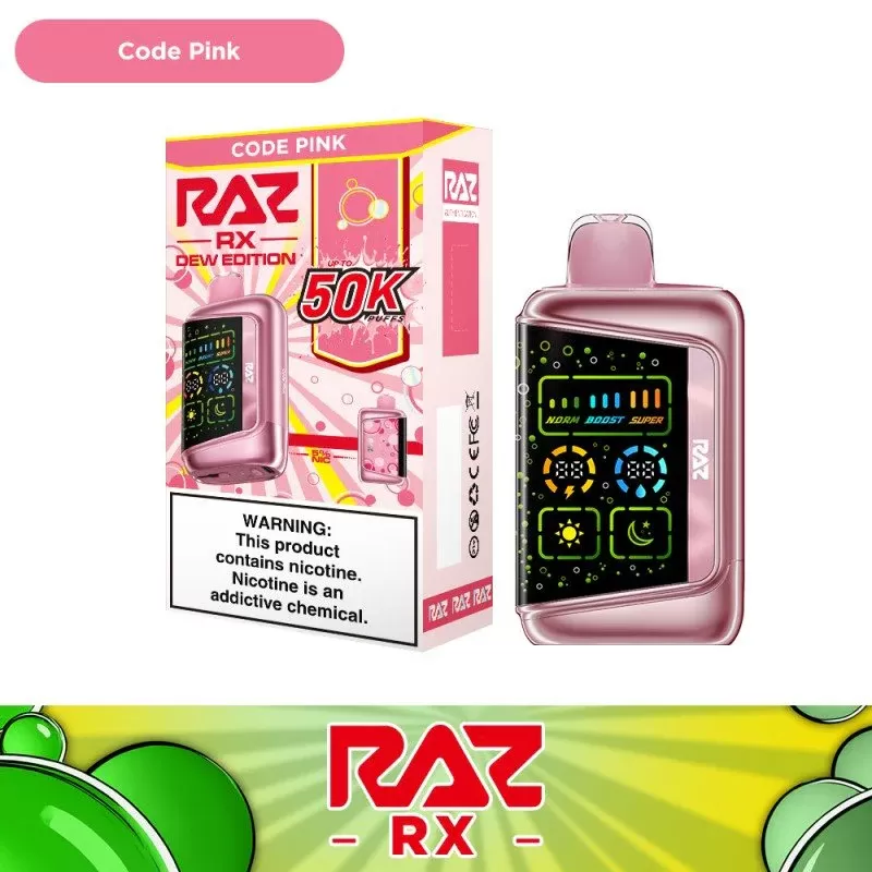 RAZ RX 50k Dew Edition Code Pink - Virginiavapes