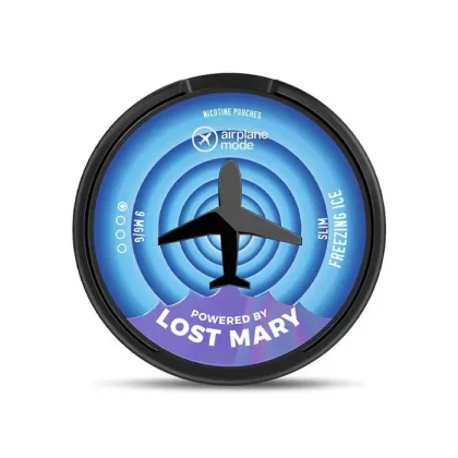 Freezing Ice Airplane Mode Nicotine Pouches by Lost Mary - Nicotine Strength#9mg>18mg>30mg