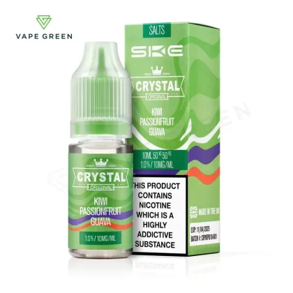 Kiwi Passionfruit Guava Nic Salt E-Liquid by SKE Crystal Salts V2