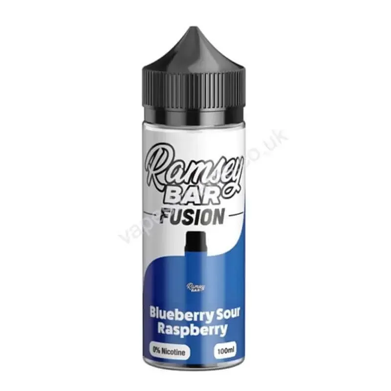 Ramsey Bar Fusion Blueberry Sour Raspberry E-Liquid Shortfill - Vapestreams Co