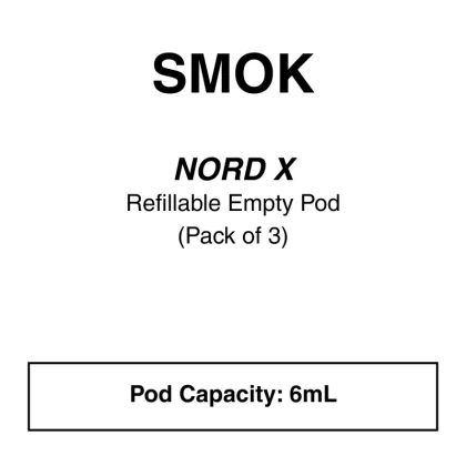 SMOK Nord X Empty Pod (3pc) RPM/RPM2 - Vapeys Co Nz