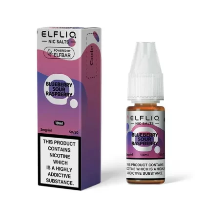Elfliq Blueberry Sour Raspberry Nic Salts by Elf Bar