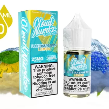 Blue Raspberry Lemon Iced by Cloud Nurdz Salts 30ml