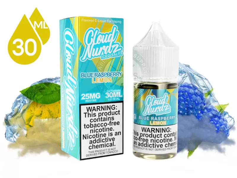 Blue Raspberry Lemon Iced by Cloud Nurdz Salts 30ml
