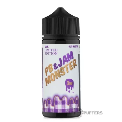 PB & Jam Monster – Grape 100mL - Nicotine Strength#3mg>6mg