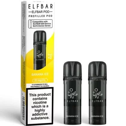 Banana Ice Elf Bar 600 Pods (x2) - 88Vape