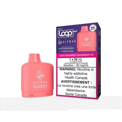 STLTH LOOP MAX X ELFBAR POD PACK – SOUR STRAWBERRY DRAGONFRUIT ICE - Eliquidsupply
