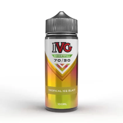 IVG 70/30 100ml Shortfill E-Liquid Tropical Ice Blast - Nicotine Strength#0mg