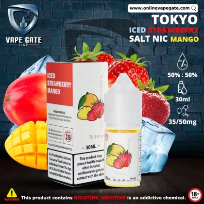 Tokyo Iced Strawberry Mango Saltnic 30ml - 30 mg / 30 ml