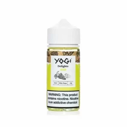 Yogi Delights – White Grape Ice eJuice 100ml - Nicotine Level#0 mg>3 mg>6 mg (E942EB)