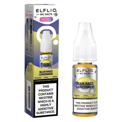 Blue Razz Lemonade Nic Salt E-Liquid by Elf Bar Elfliq (10ml) - 5mg