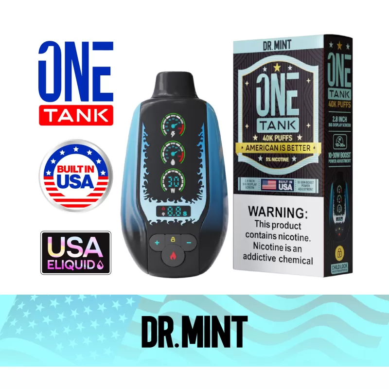 ONE TANK 40K Disposable Device - 40,000 Puffs - Straw Peach Explosion - Image 3