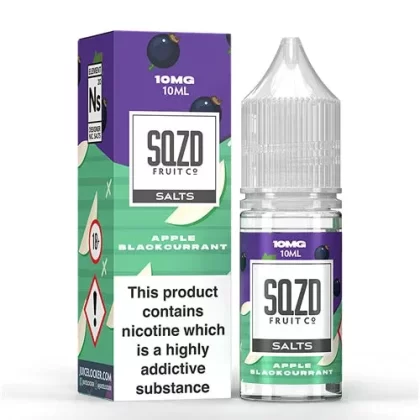 SQZD Salt E-Liquid Apple Blackcurrant 10ml