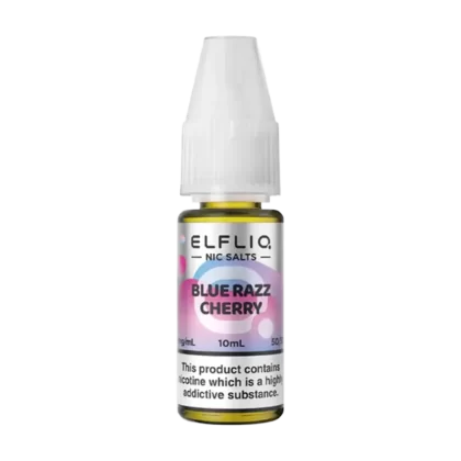 Blue Razz Cherry Elfliq Nic Salt by Elfbar - 10ml - 5mg - Vape Product (BDAC39)