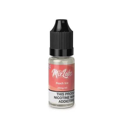 Peach Ice 10ml By Mix Labs Nic Salt - Nicotine Strength#5mg (Salt)>10mg (Salt)>20mg (Salt) (FE0D66)