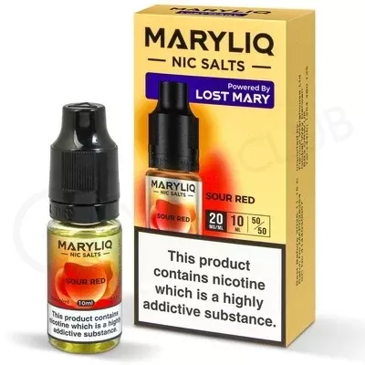 Sour Red Nic Salt E-Liquid by Lost Mary Maryliq - Ecigpremium