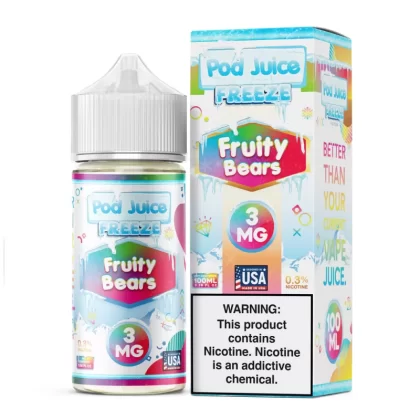 Pod Juice FREEZE – Fruity Bears – 100ML E-Liquid - 3MG