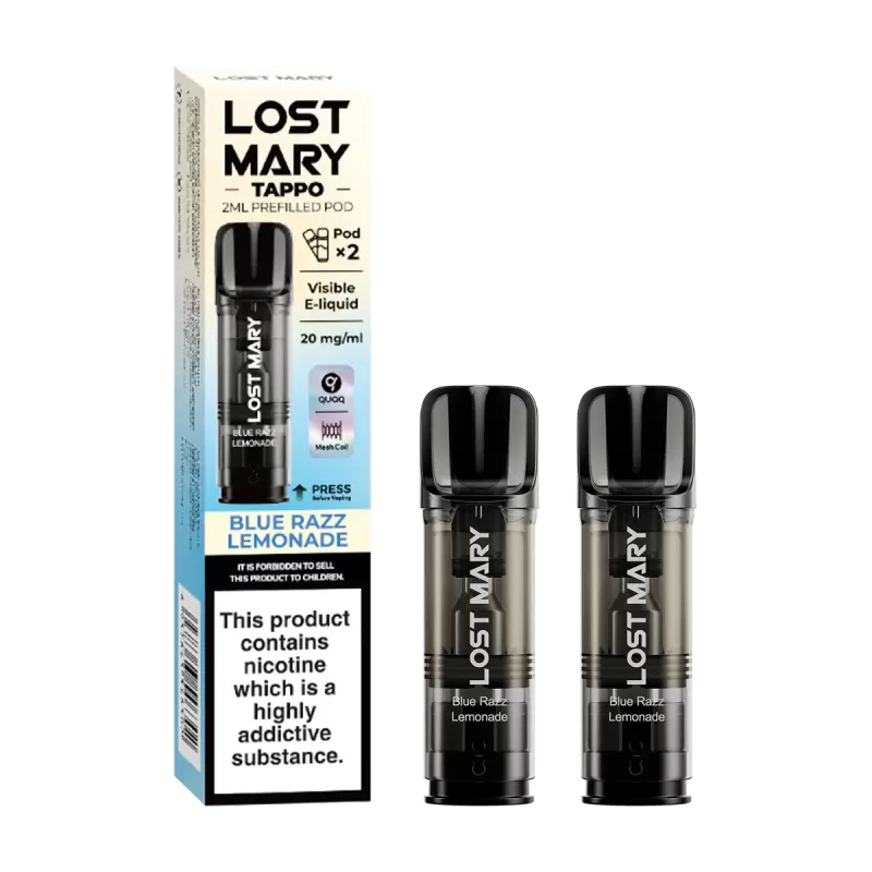 Blue Razz Lemonade Lost Mary Tappo Pods - Vapeshop Co