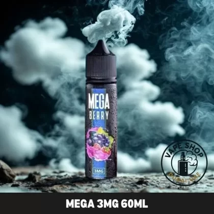 MEGA 3MG 60ML Bottle Liquid in Dubai UAE - Banana Ice, Berry