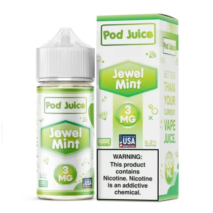Pod Juice - Jewel Mint - 100ML E-Liquid - 3MG
