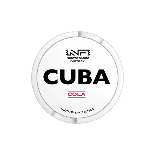 CUBA White Nicotine Pouches Cola - Strength#16mg (330D42)