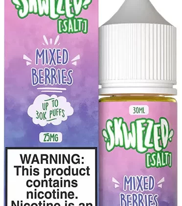 Skwezed SALT E-Liquid 30ml - Frozen Merry Cane (Candy Cane) / 25mg