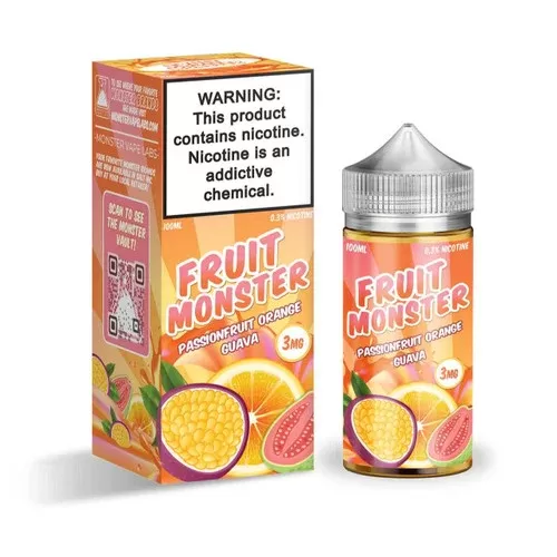 Fruit Monster Passionfruit Orange Guava 100ml E-Juice - Eliquidsupply
